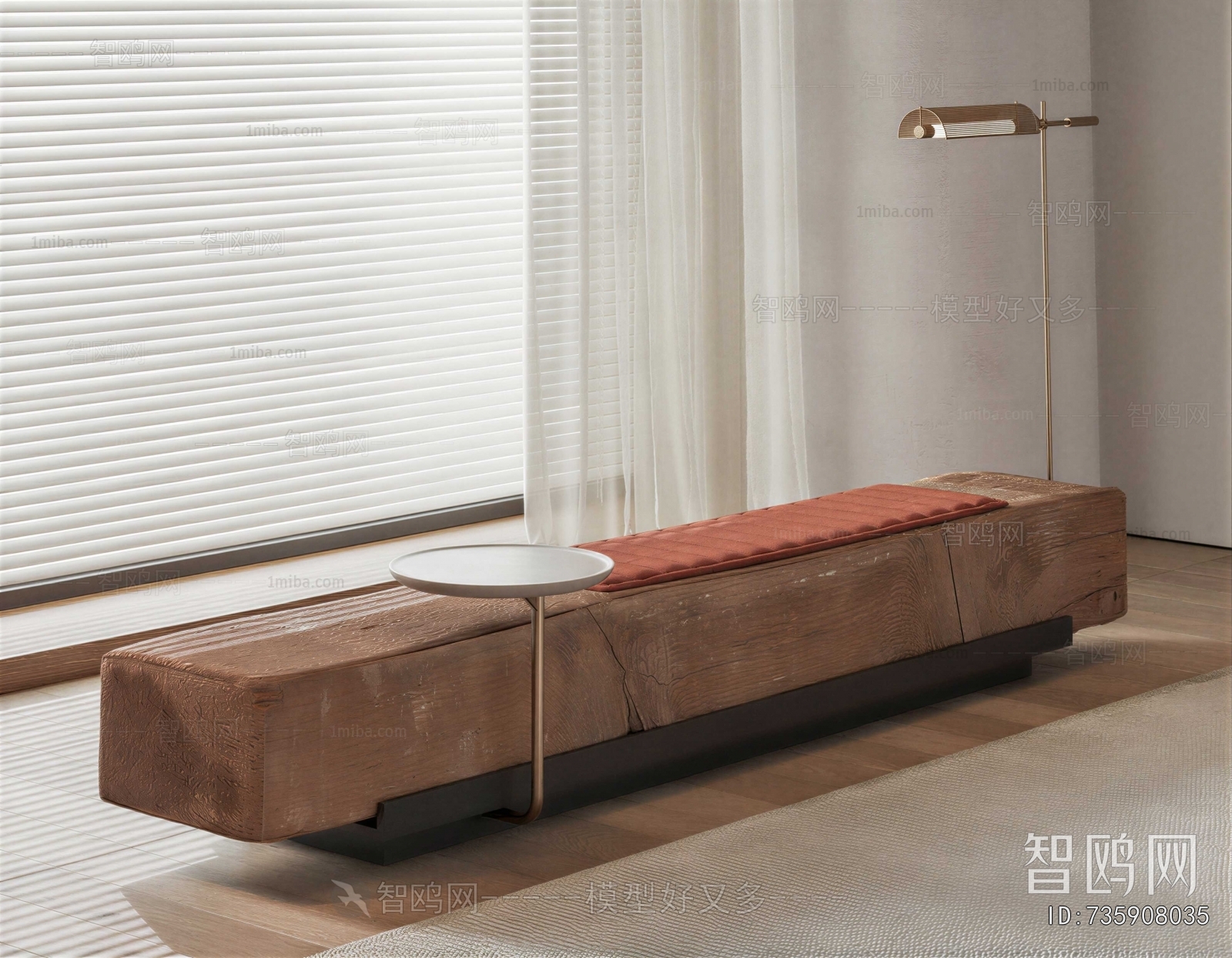 Wabi-sabi Style Bench