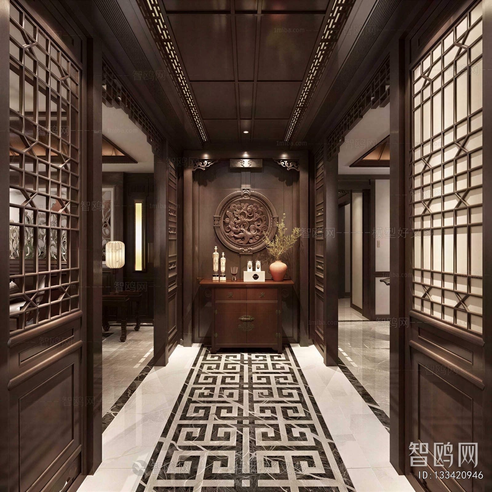 Chinese Style Hallway