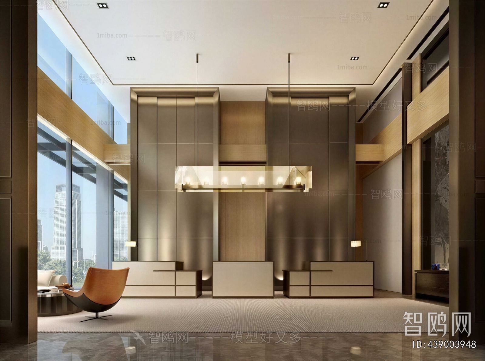 Modern Office Reception Desk