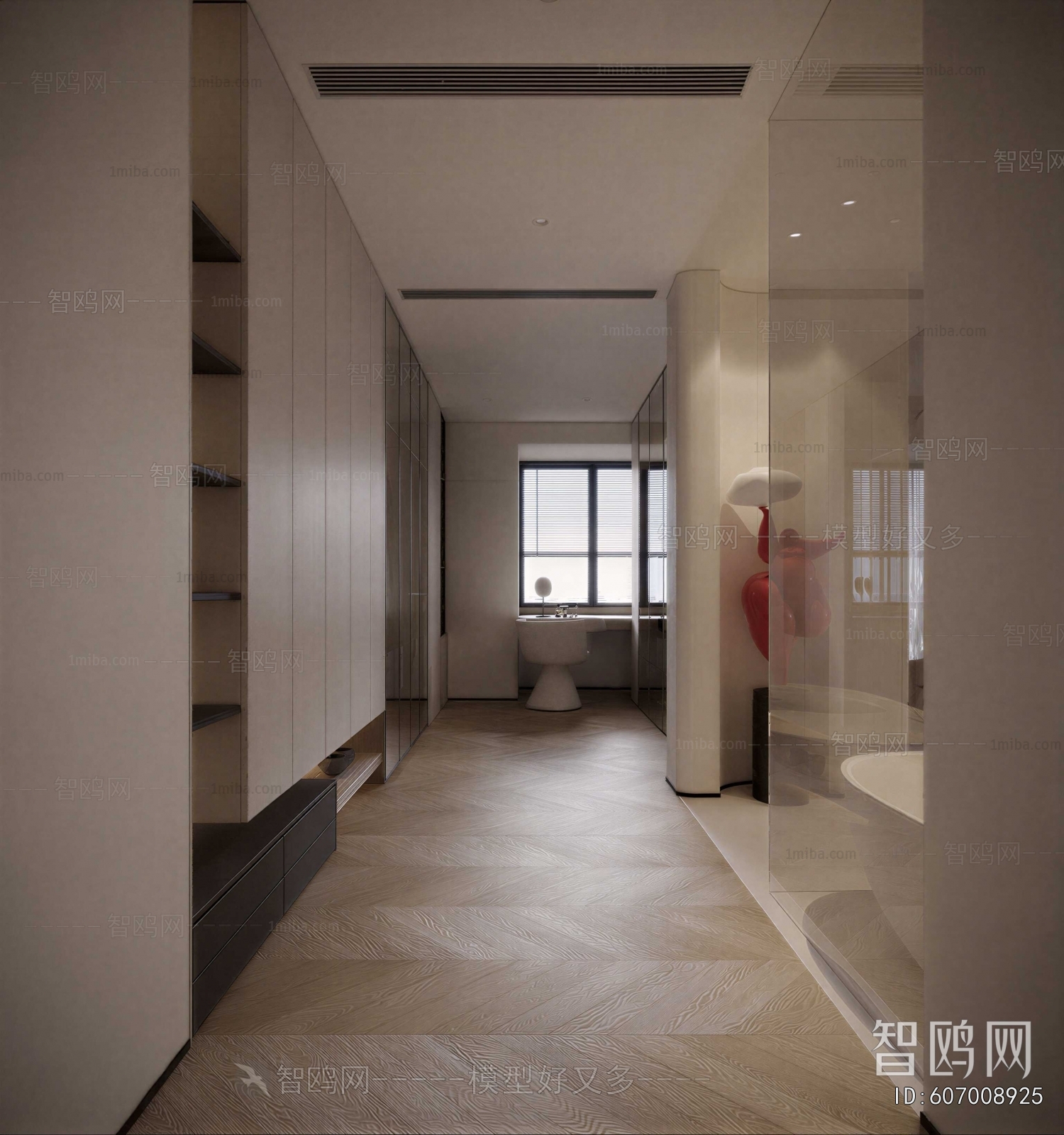 Modern Clothes Storage Area