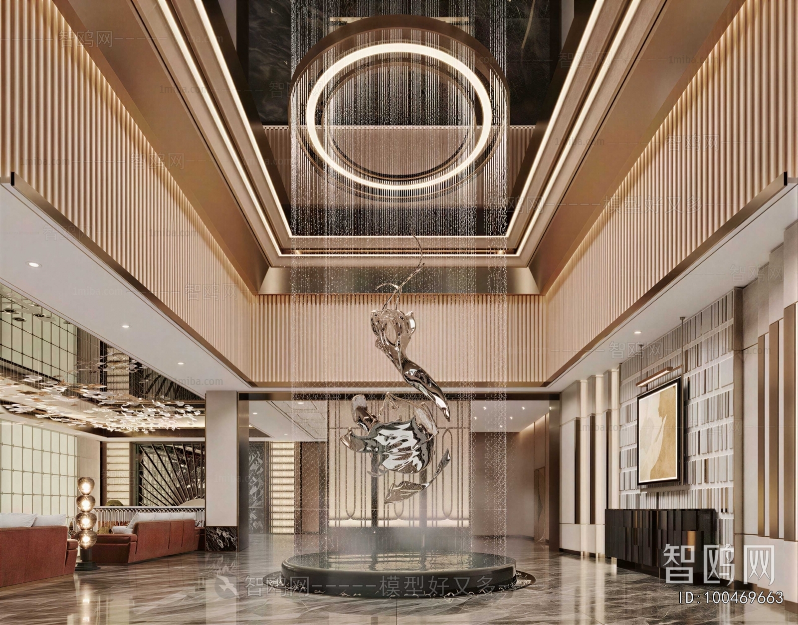 Modern Office Reception Desk