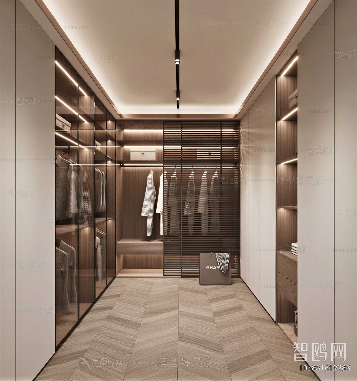 Modern Clothes Storage Area