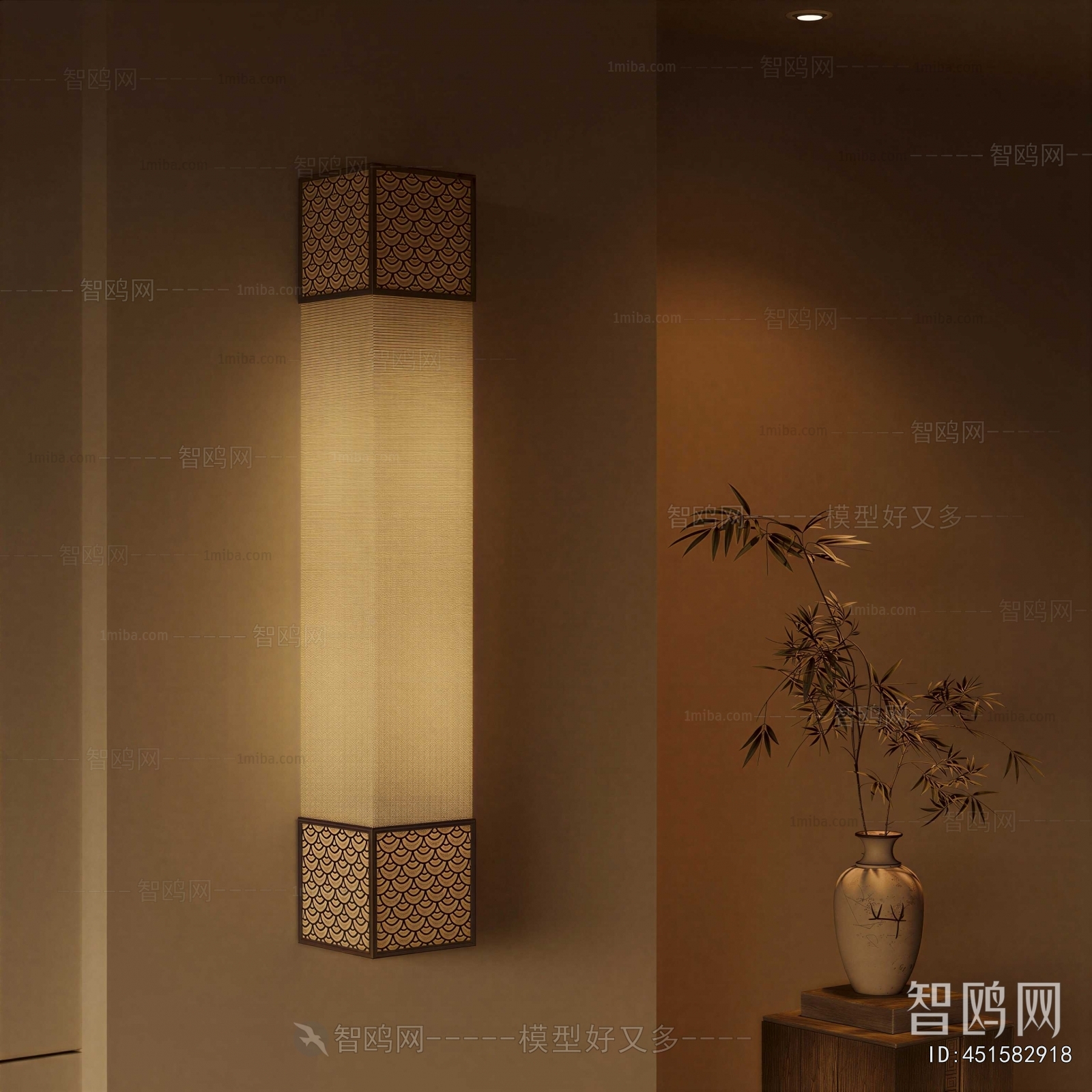 New Chinese Style Wall Lamp