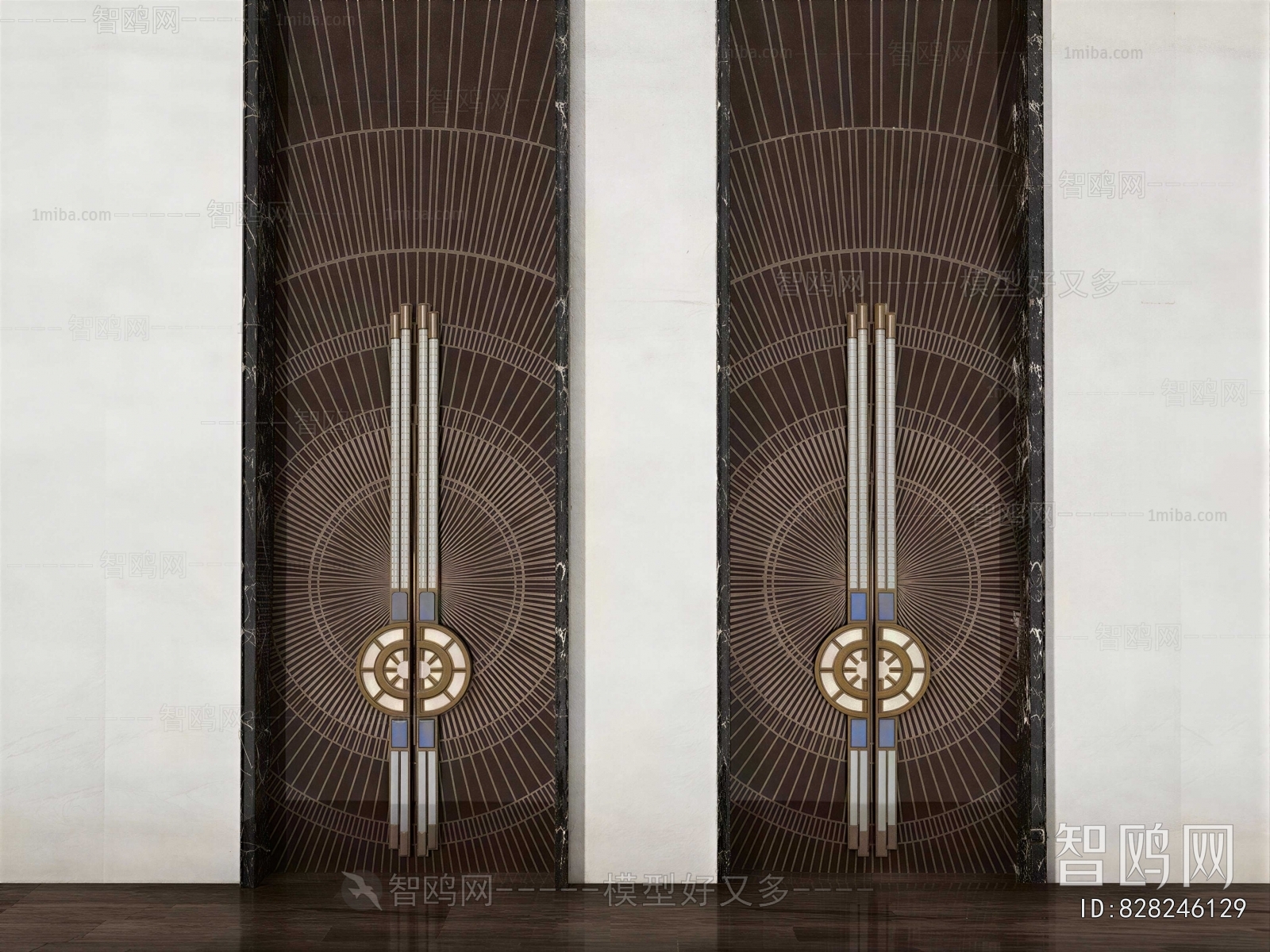 New Chinese Style Double Door