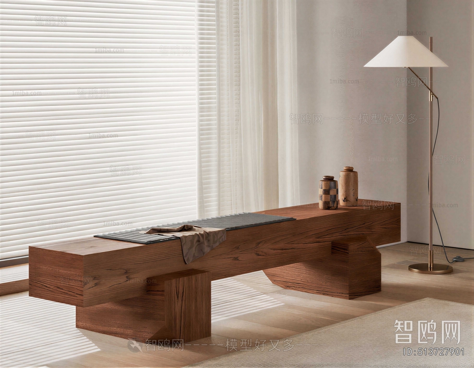 Wabi-sabi Style Bench