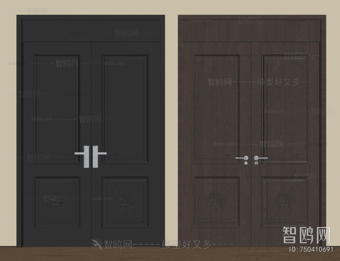 New Chinese Style Double Door