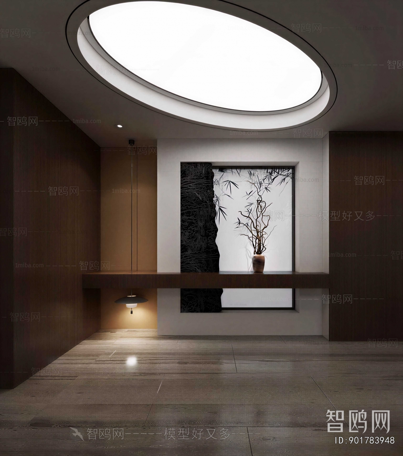 New Chinese Style Hallway