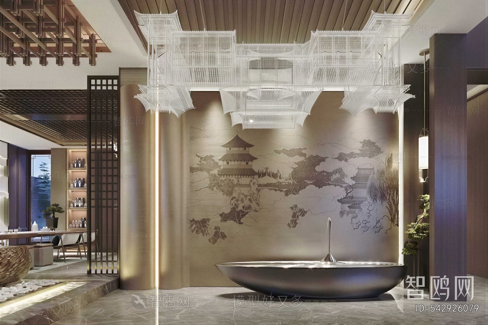 New Chinese Style Lobby Hall