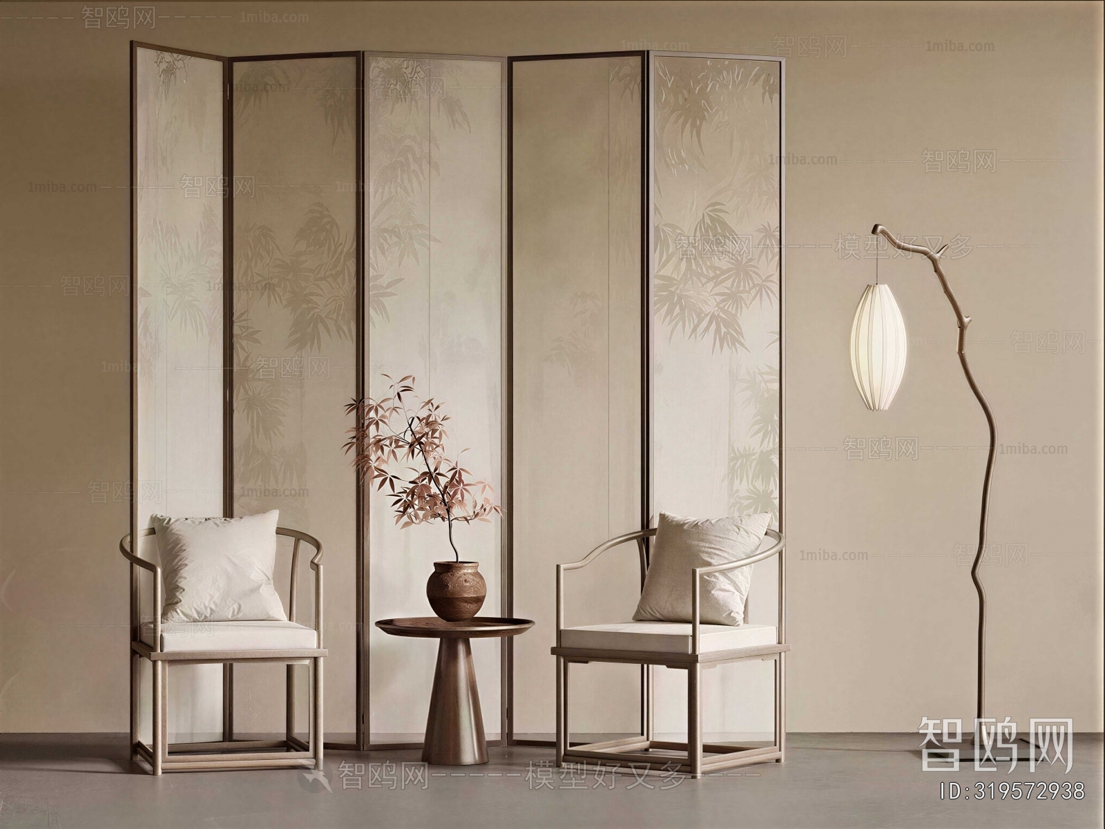 New Chinese Style Lounge Chair