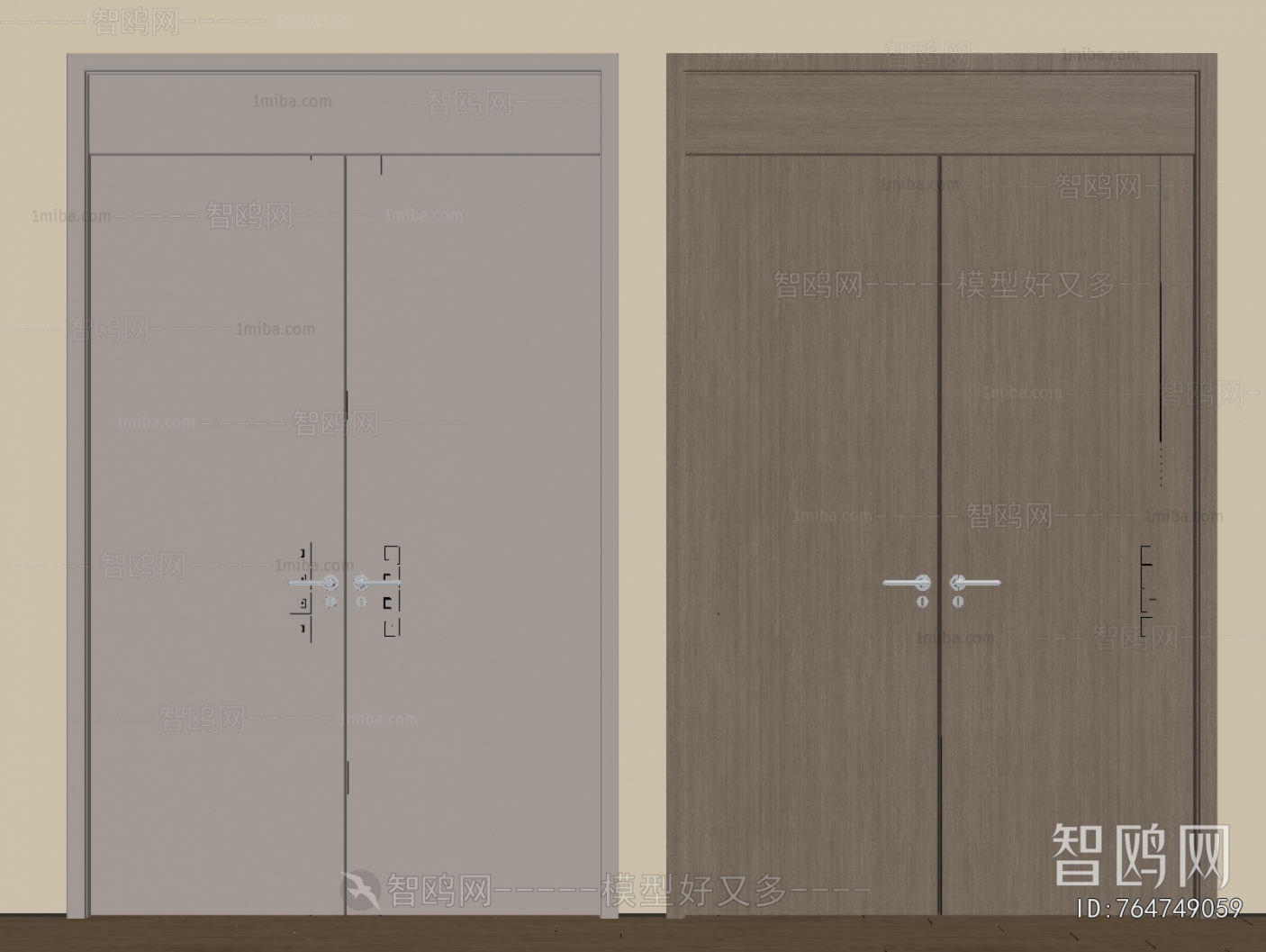 New Chinese Style Double Door