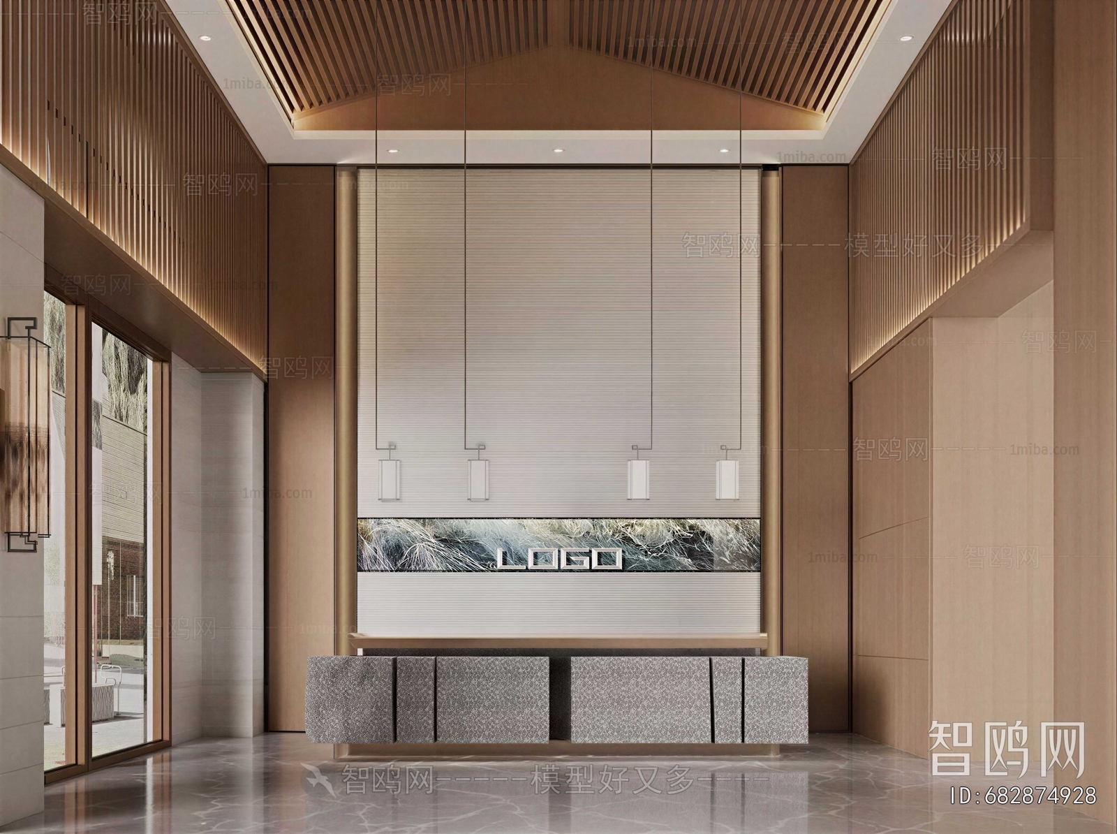 New Chinese Style Lobby Hall