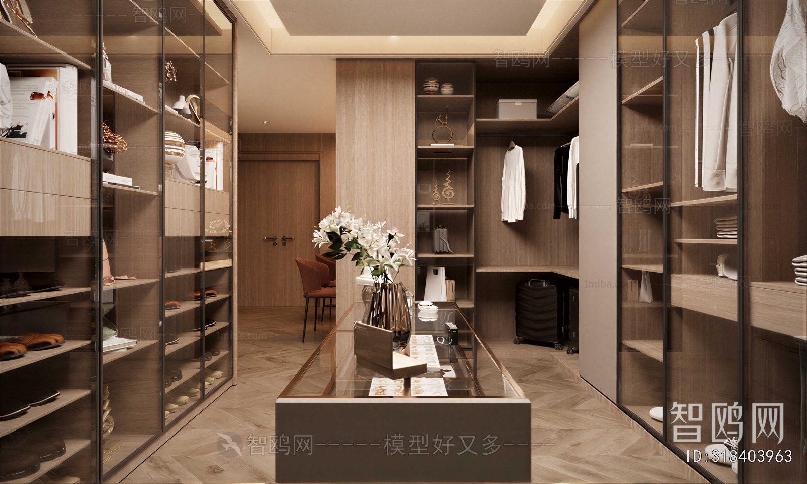 Modern Clothes Storage Area