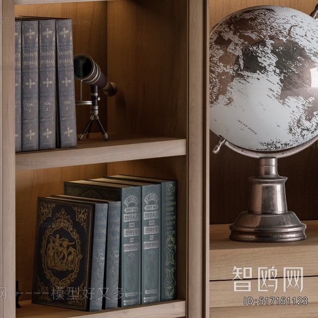 Simple European Style Bookcase