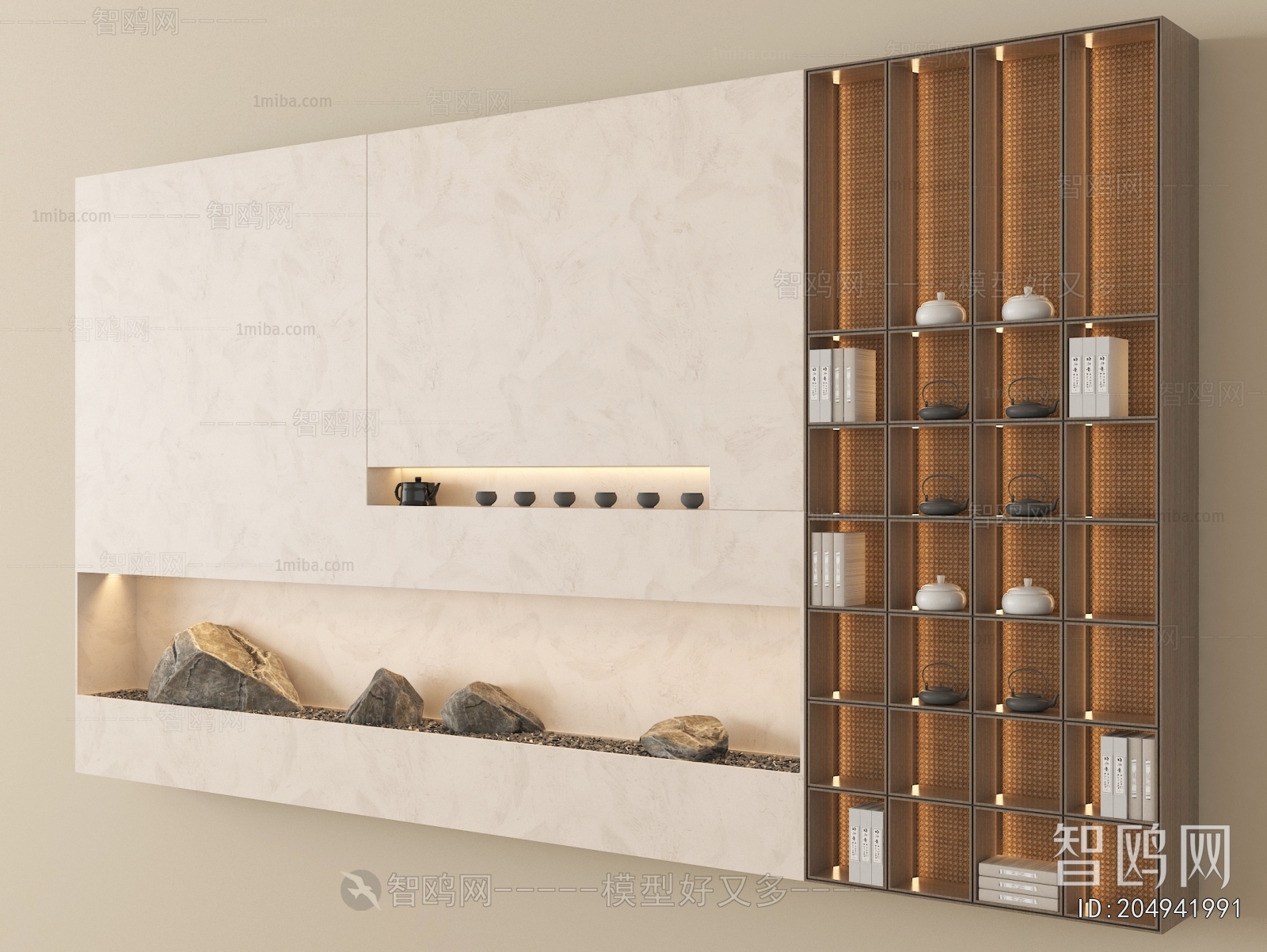 New Chinese Style TV Wall