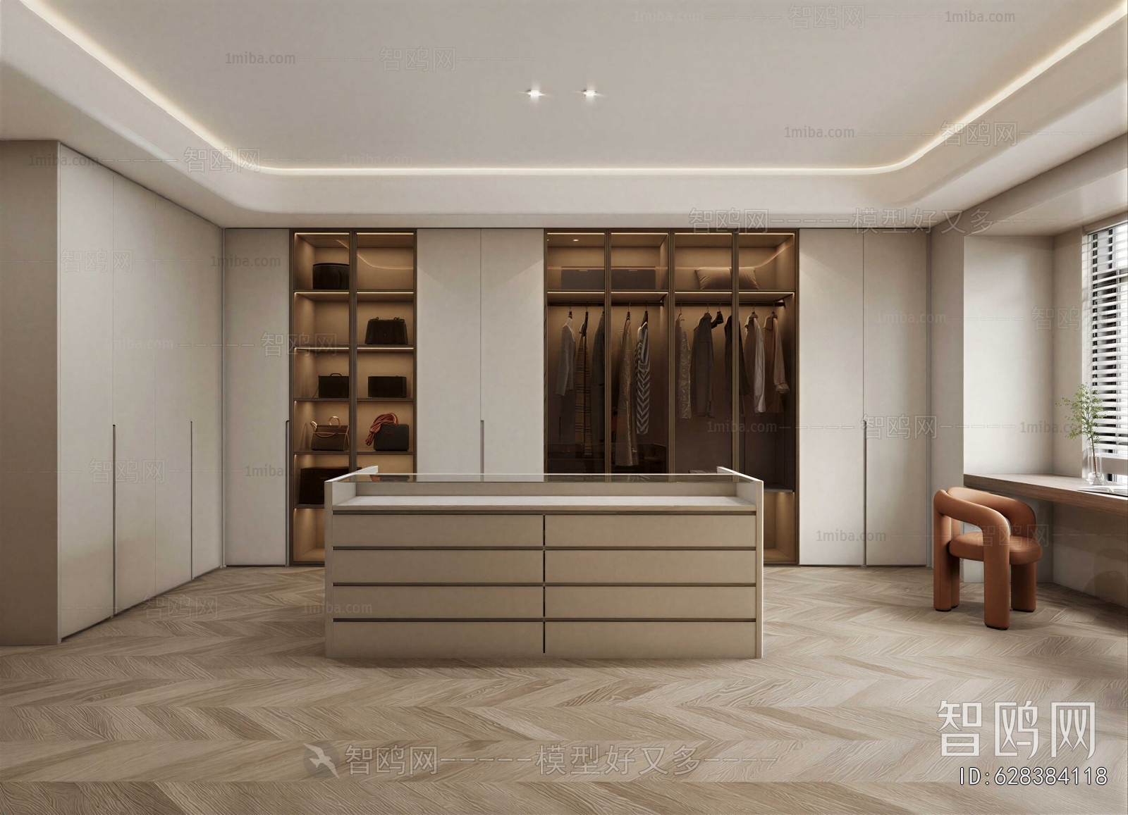 Modern Clothes Storage Area