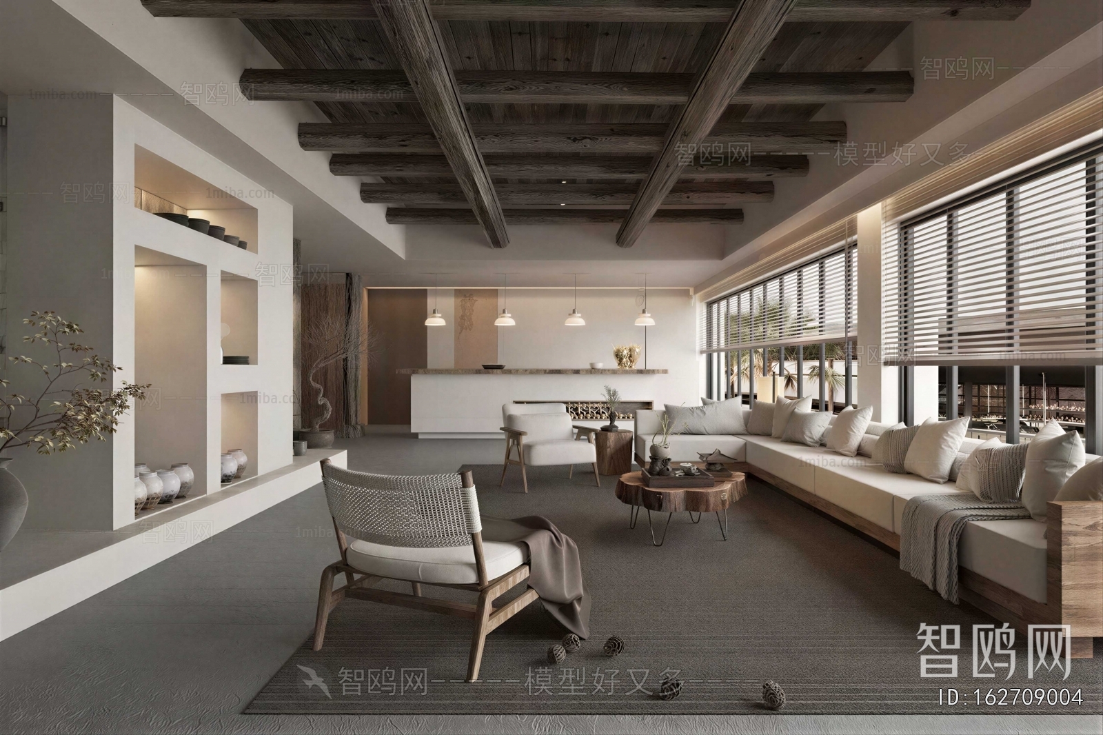 Wabi-sabi Style A Living Room