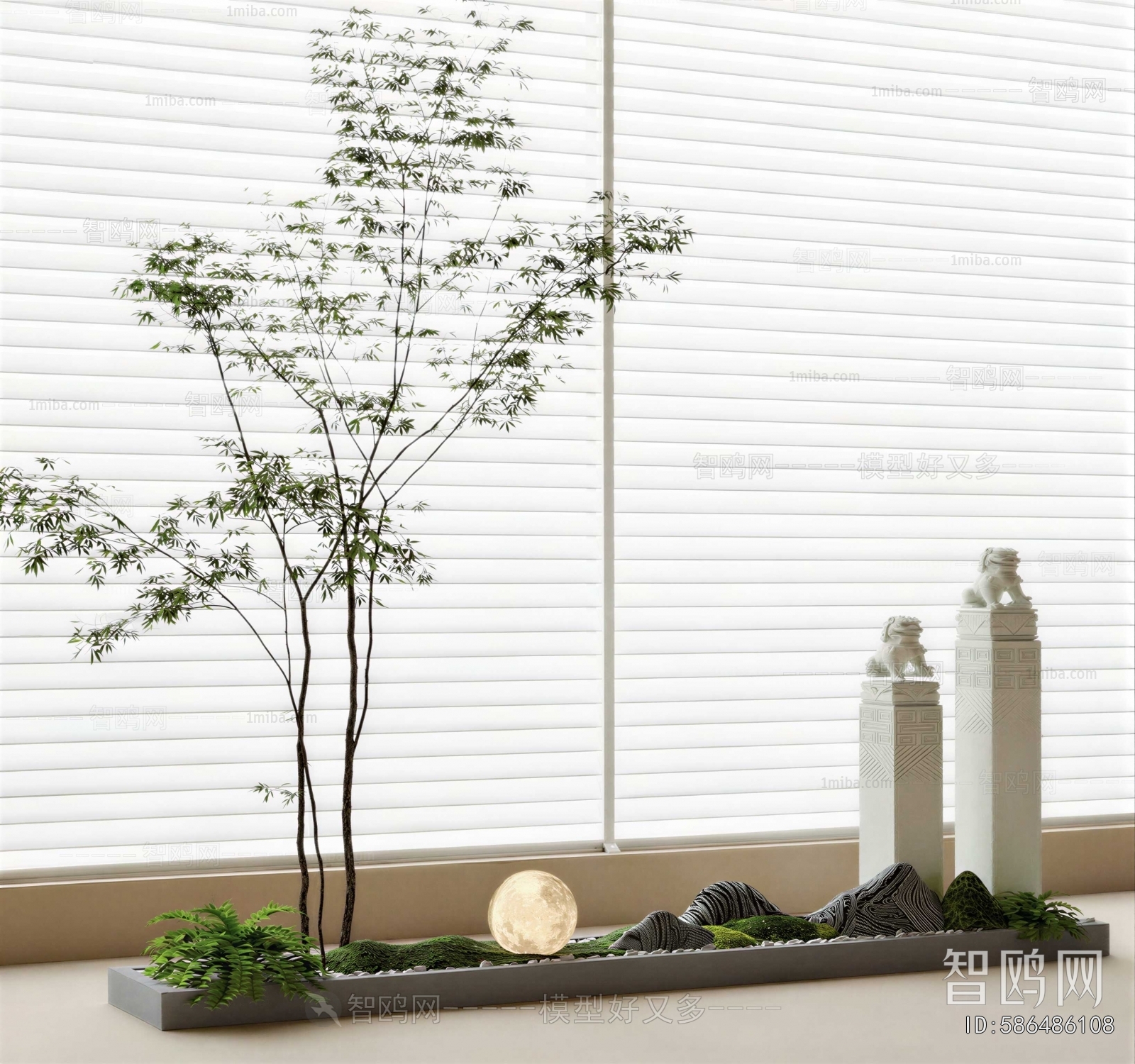 New Chinese Style Plant Landscaping