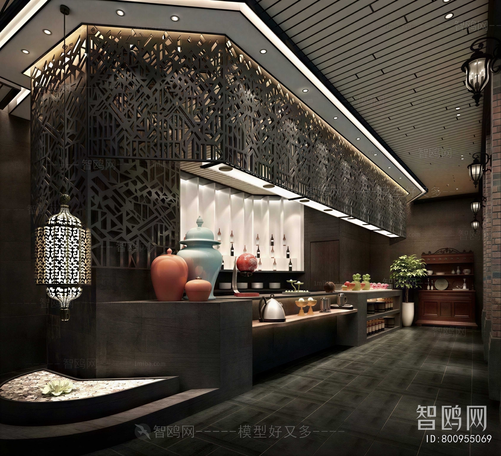 New Chinese Style Counter Bar