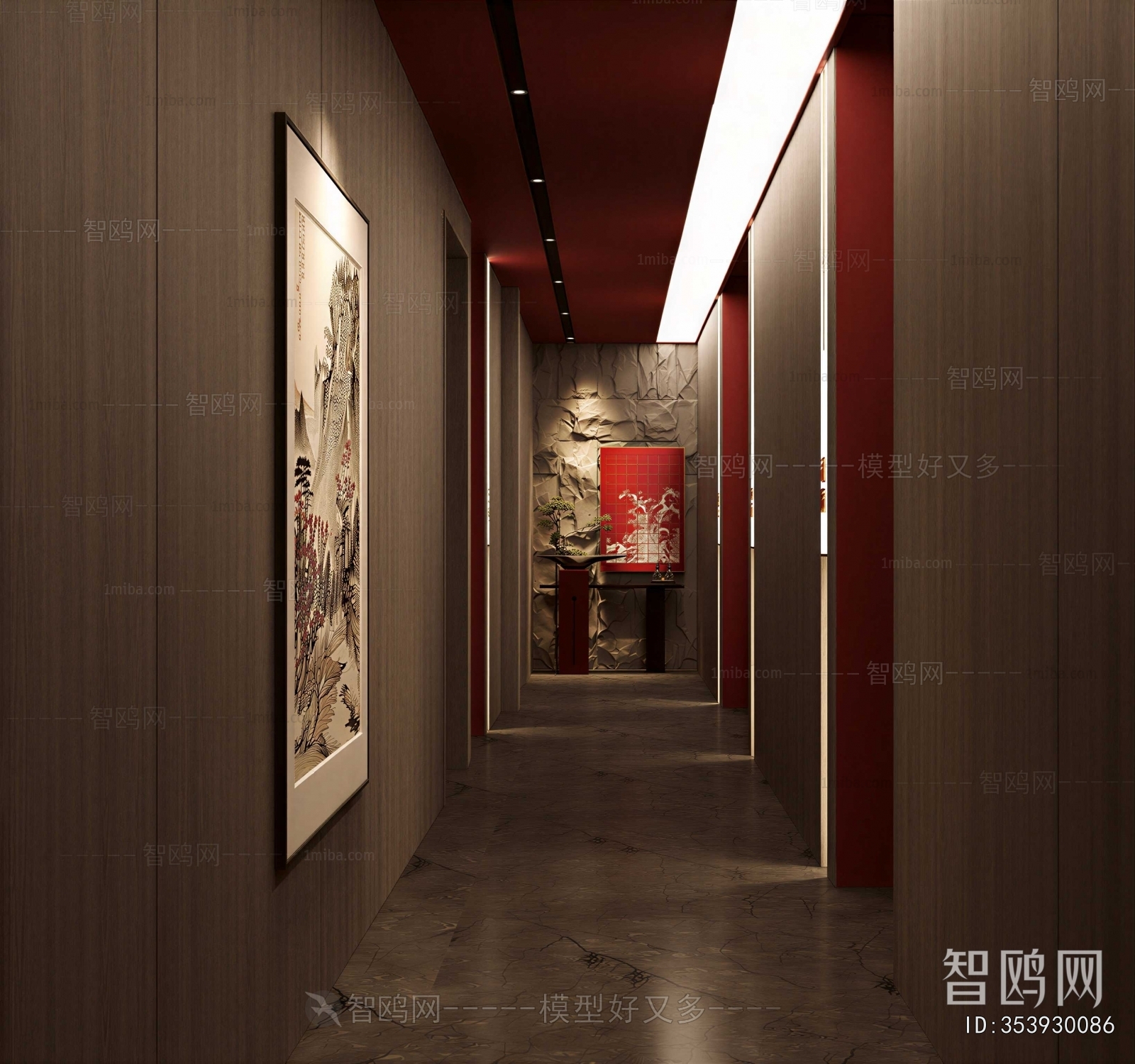 New Chinese Style Hallway