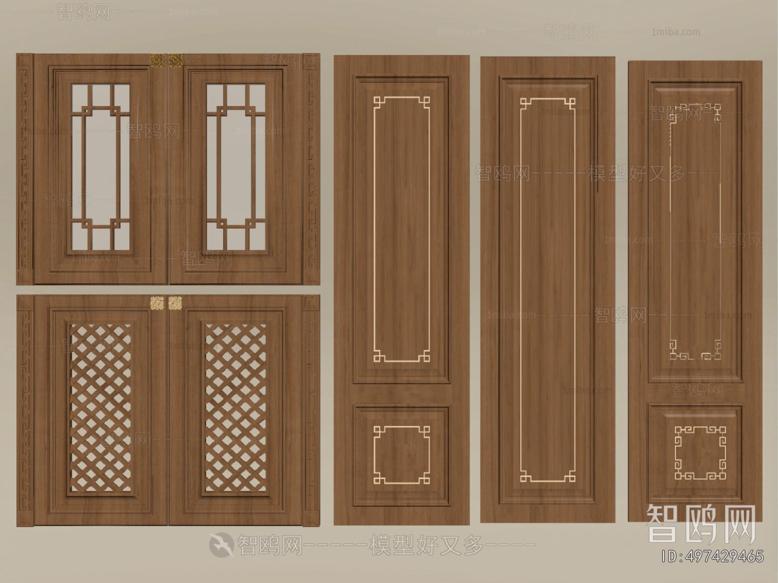 New Chinese Style Door Panel