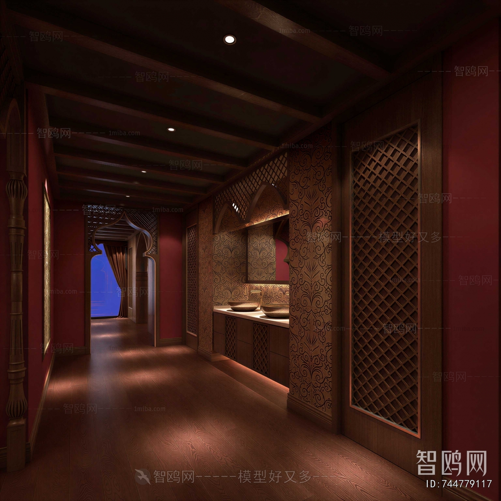 New Chinese Style Hallway