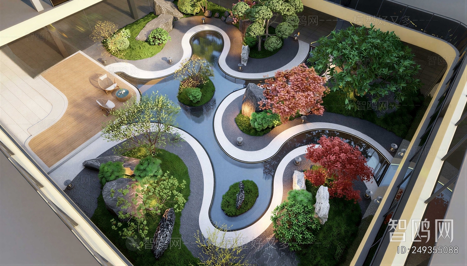 New Chinese Style Courtyard/landscape