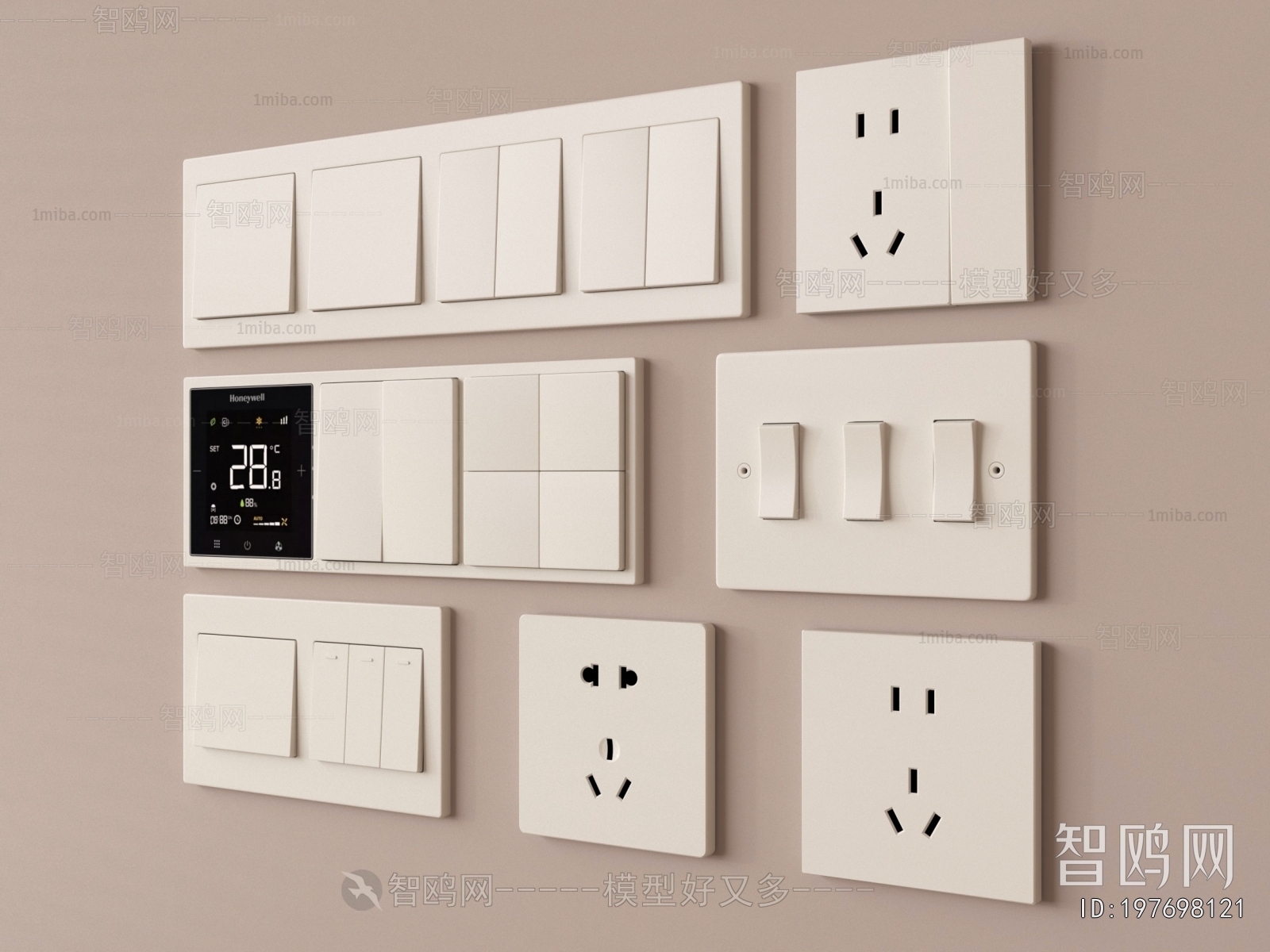 Modern Switch Socket Panel
