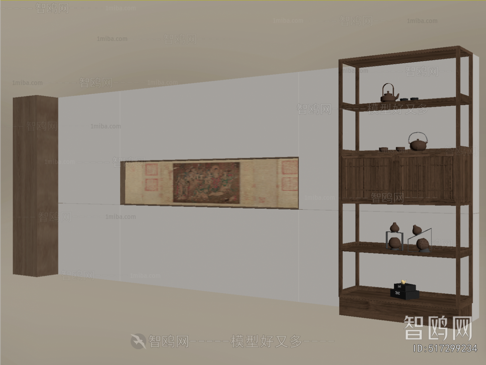 New Chinese Style TV Wall