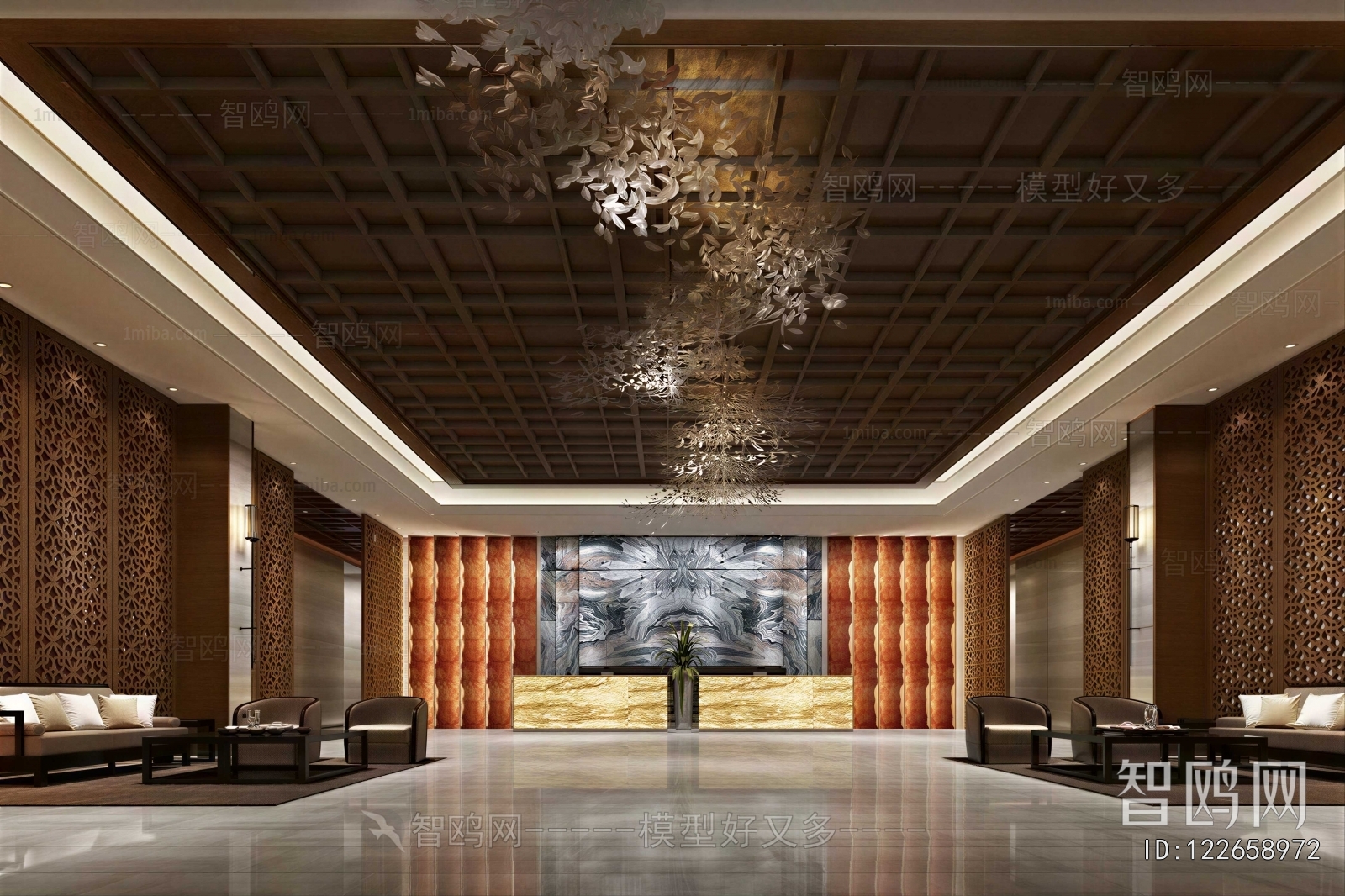 New Chinese Style Lobby Hall