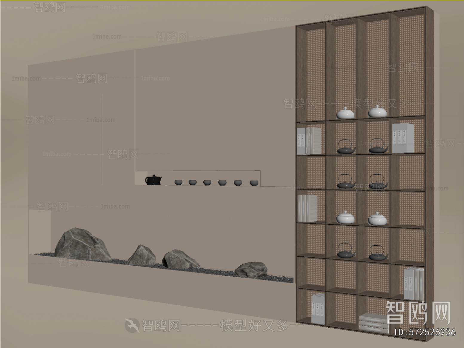 New Chinese Style TV Wall