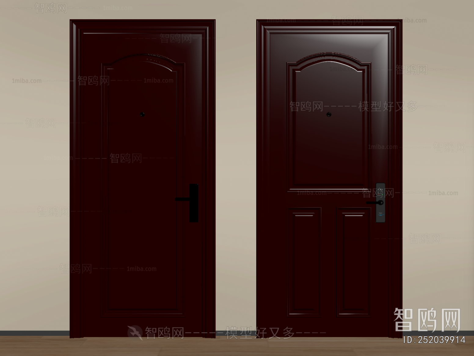 New Chinese Style Single Door