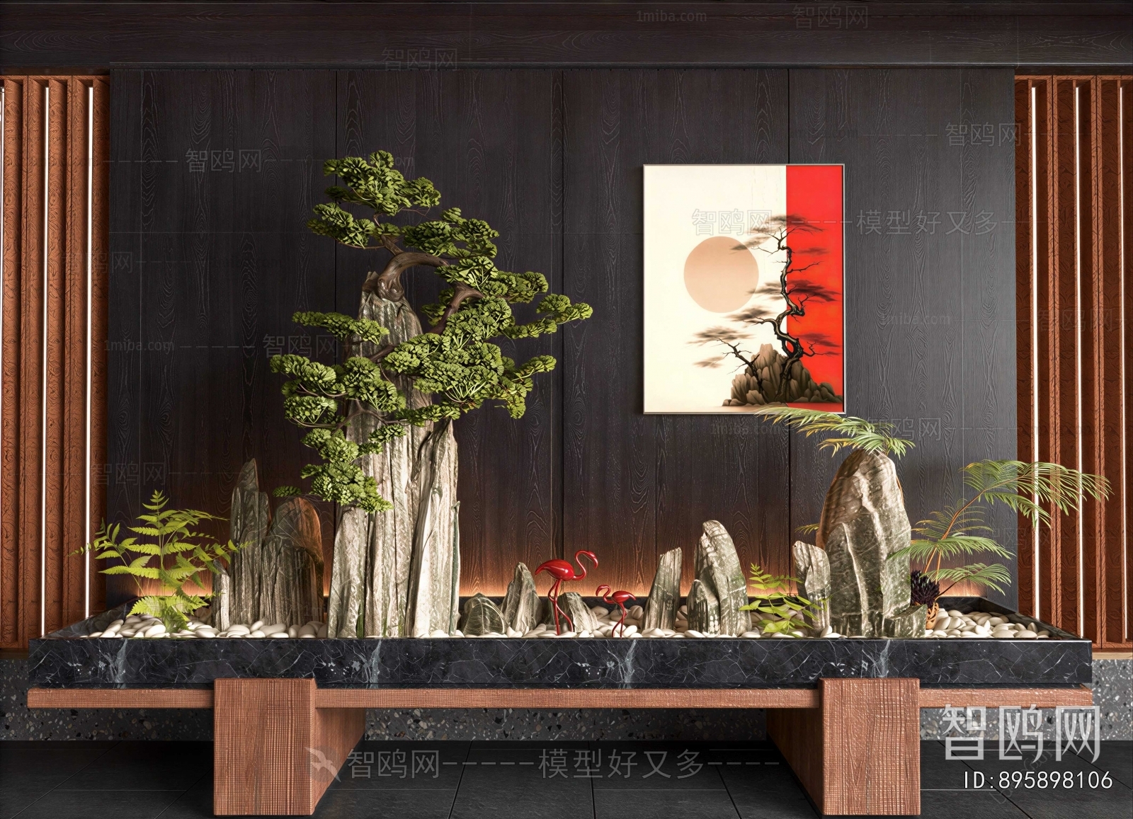 New Chinese Style Plant Landscaping