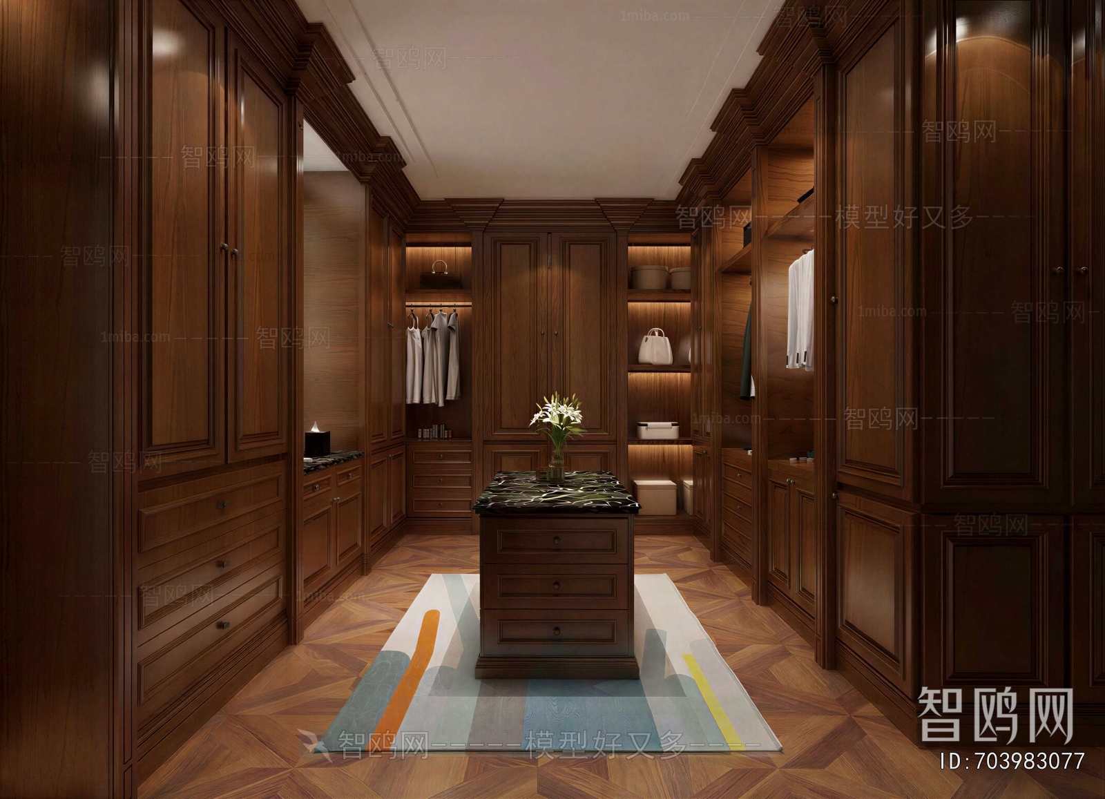 American Style Clothes Storage Area