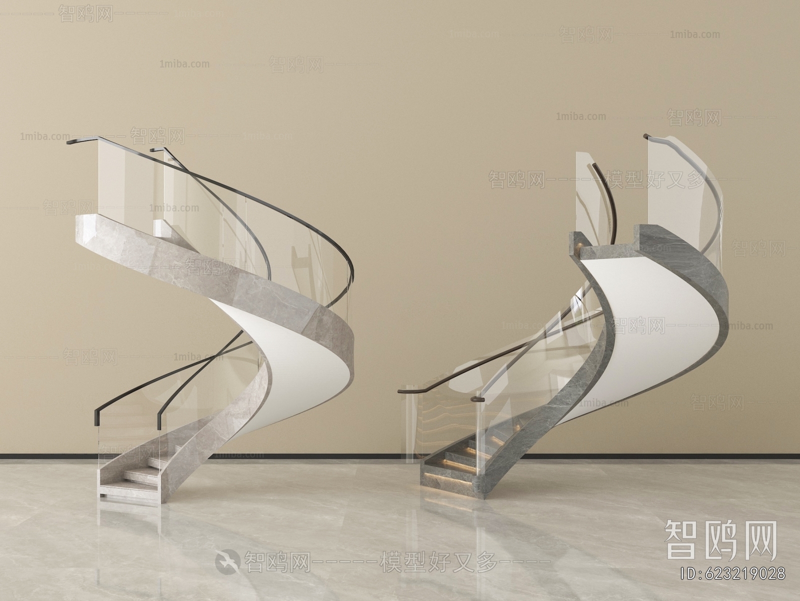 Modern Rotating Staircase
