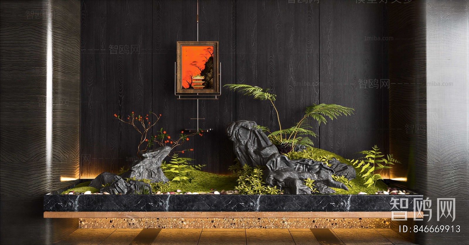 New Chinese Style Plant Landscaping