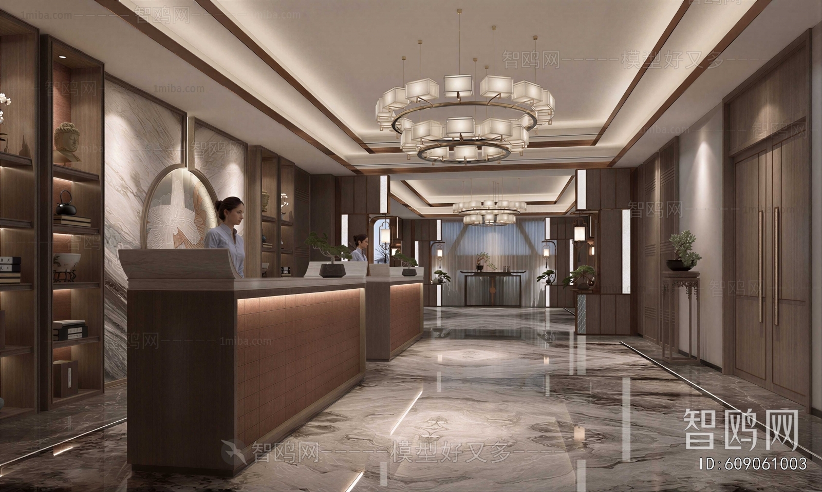 New Chinese Style Lobby Hall