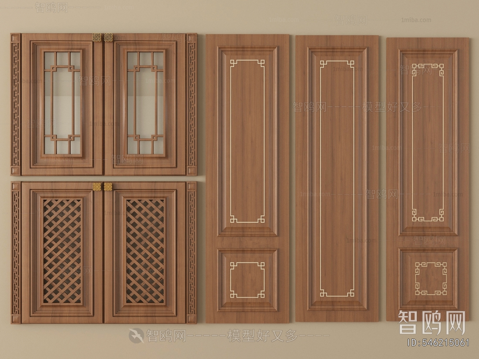 New Chinese Style Door Panel