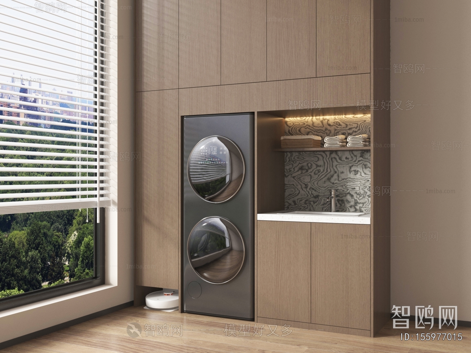 Modern Laundry Cabinet