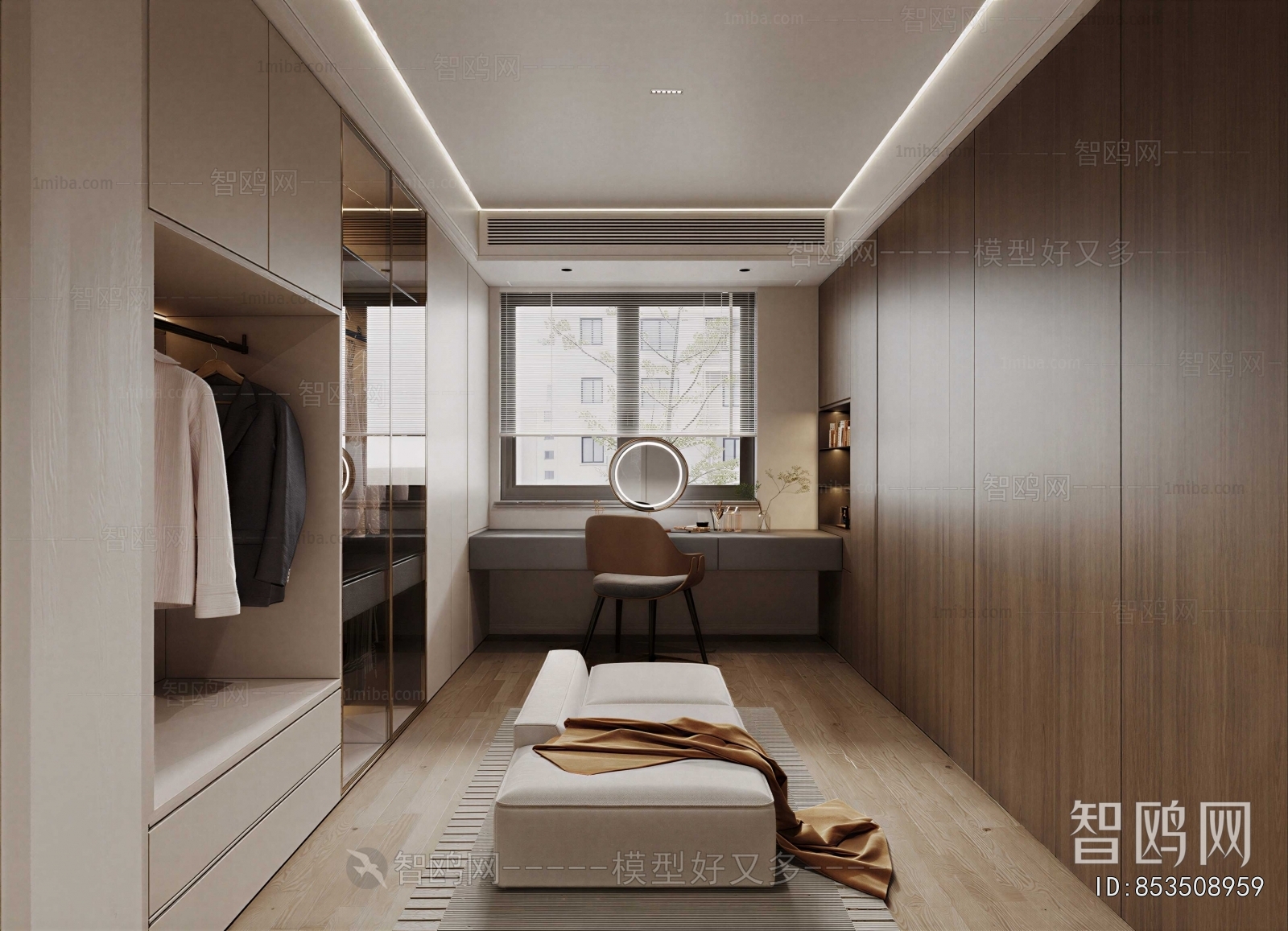 Modern Clothes Storage Area