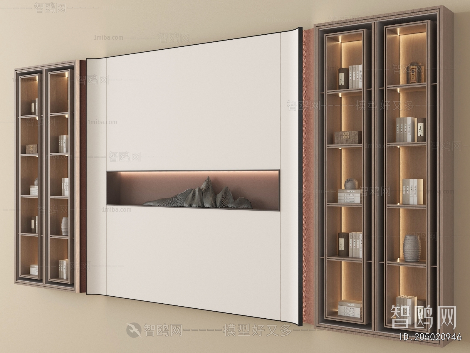 New Chinese Style TV Wall