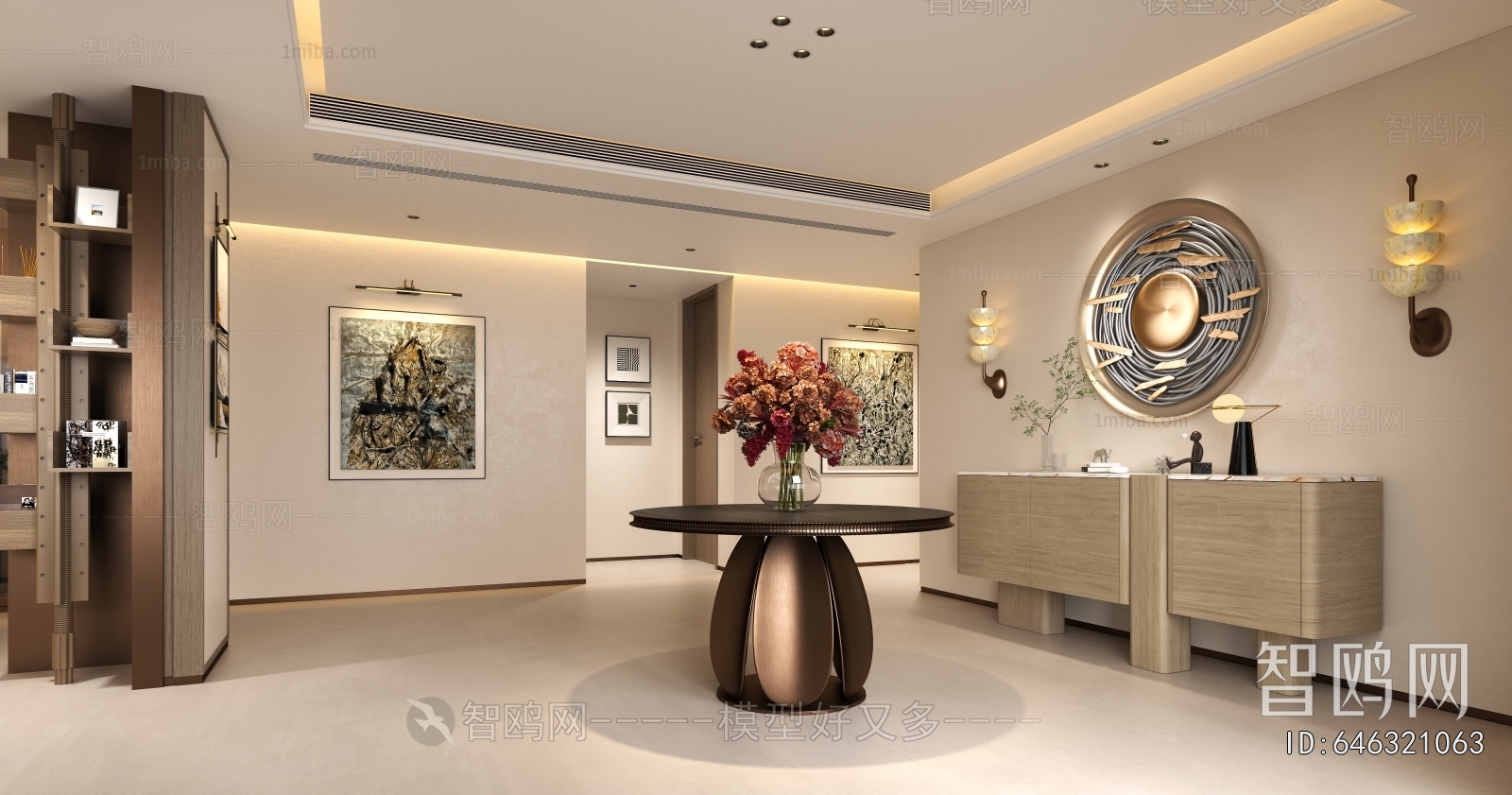 Simple European Style Hallway