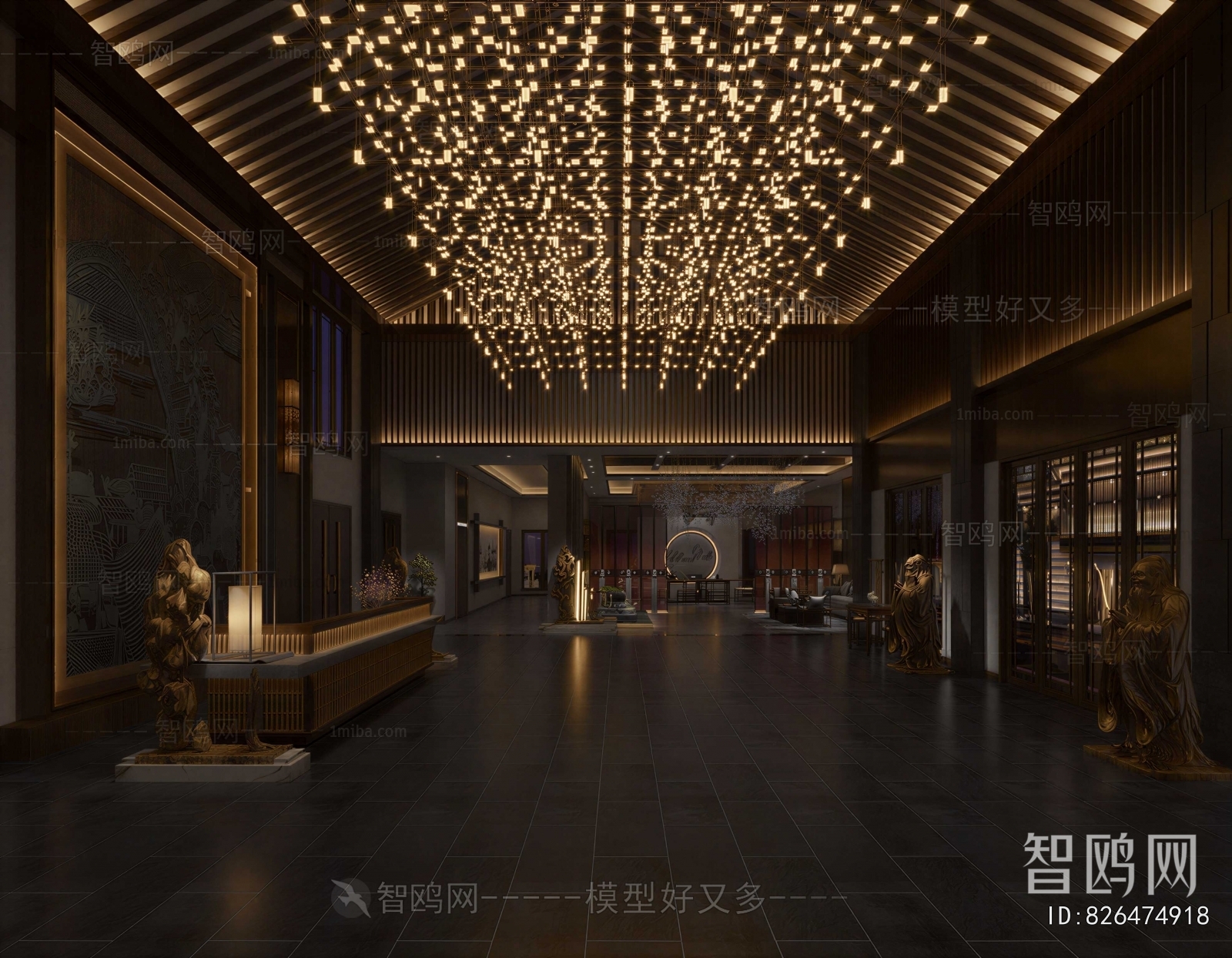 New Chinese Style Lobby Hall