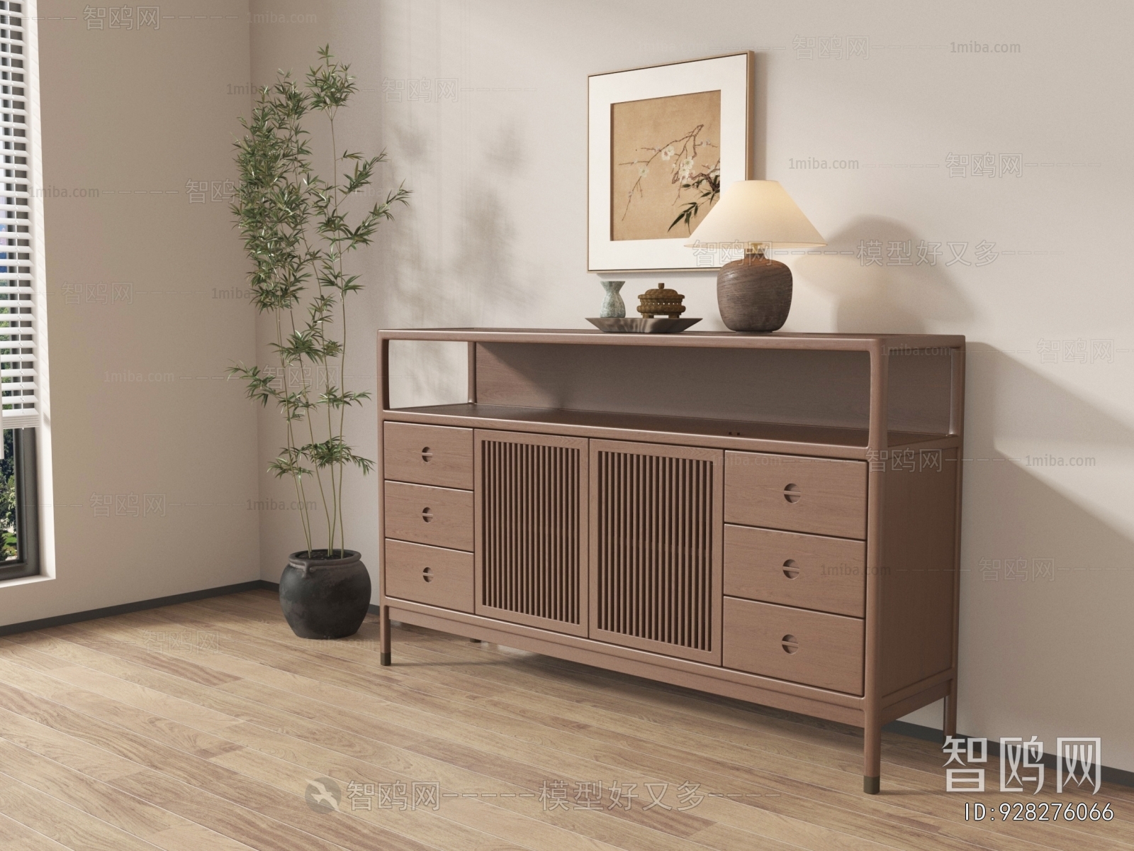 New Chinese Style Side Cabinet