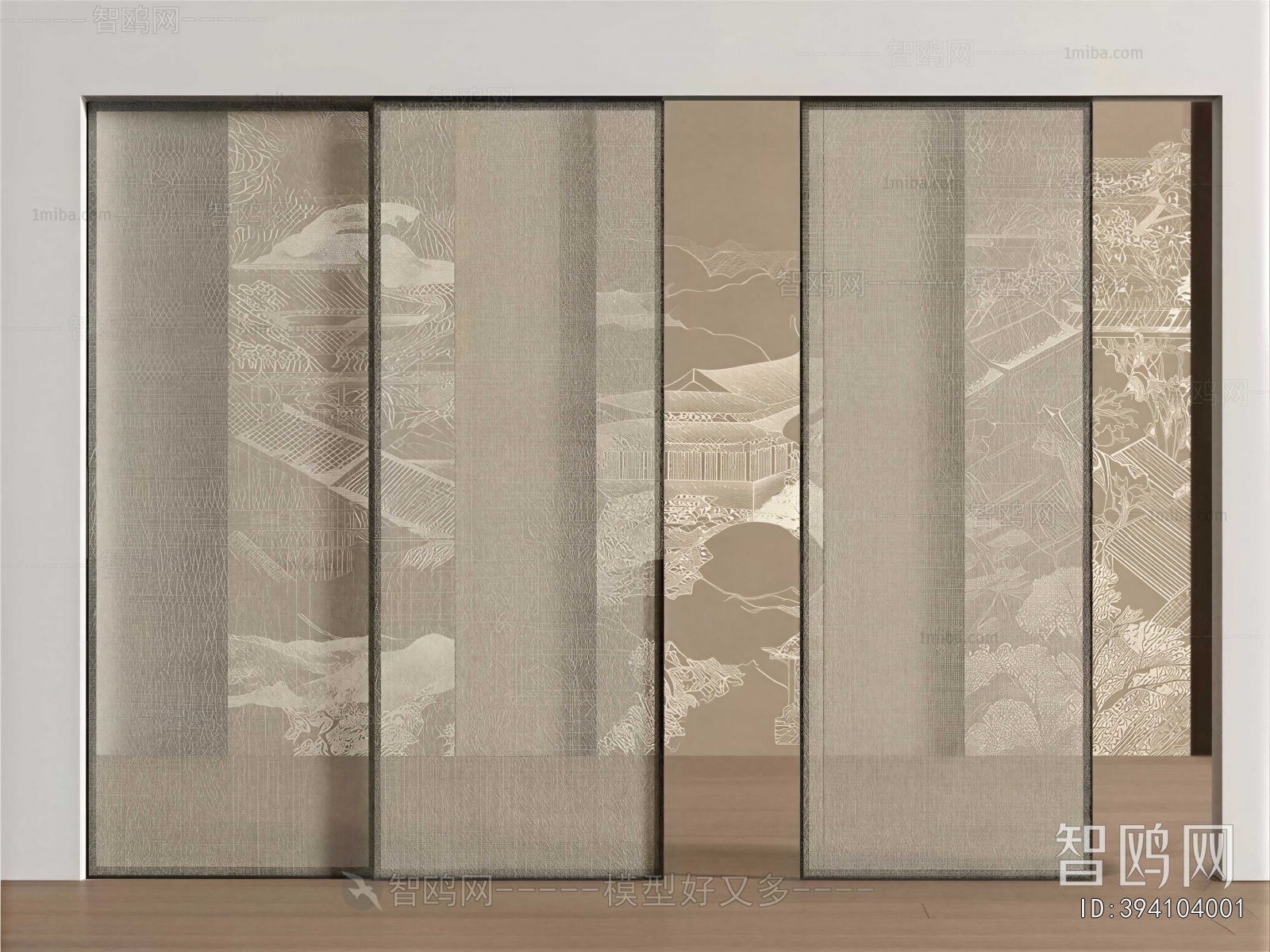 New Chinese Style Sliding Door