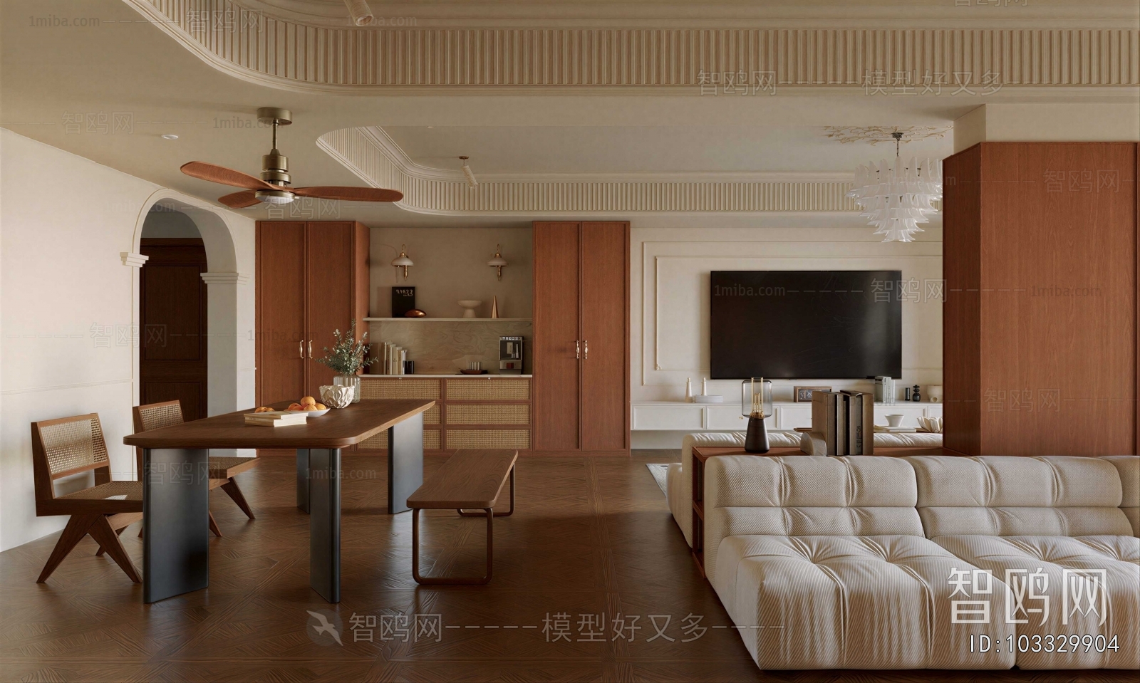 American Style A Living Room