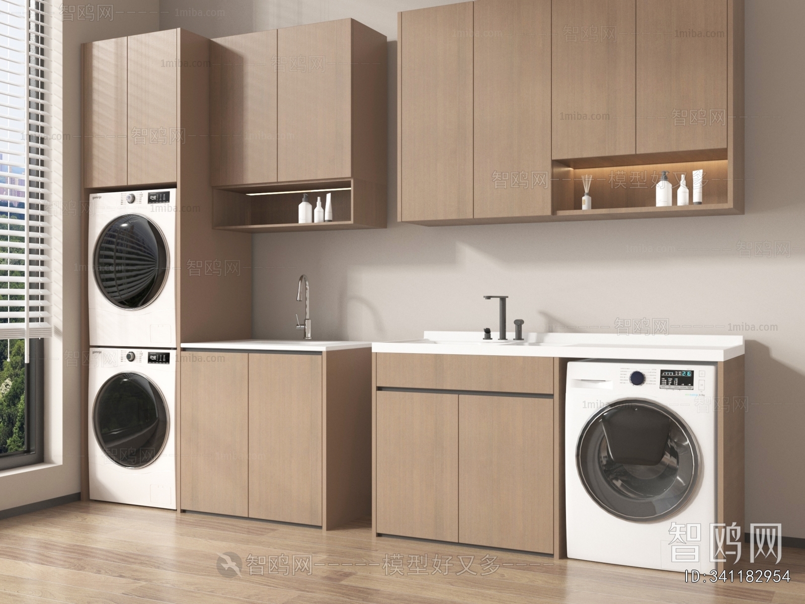 Modern Laundry Cabinet