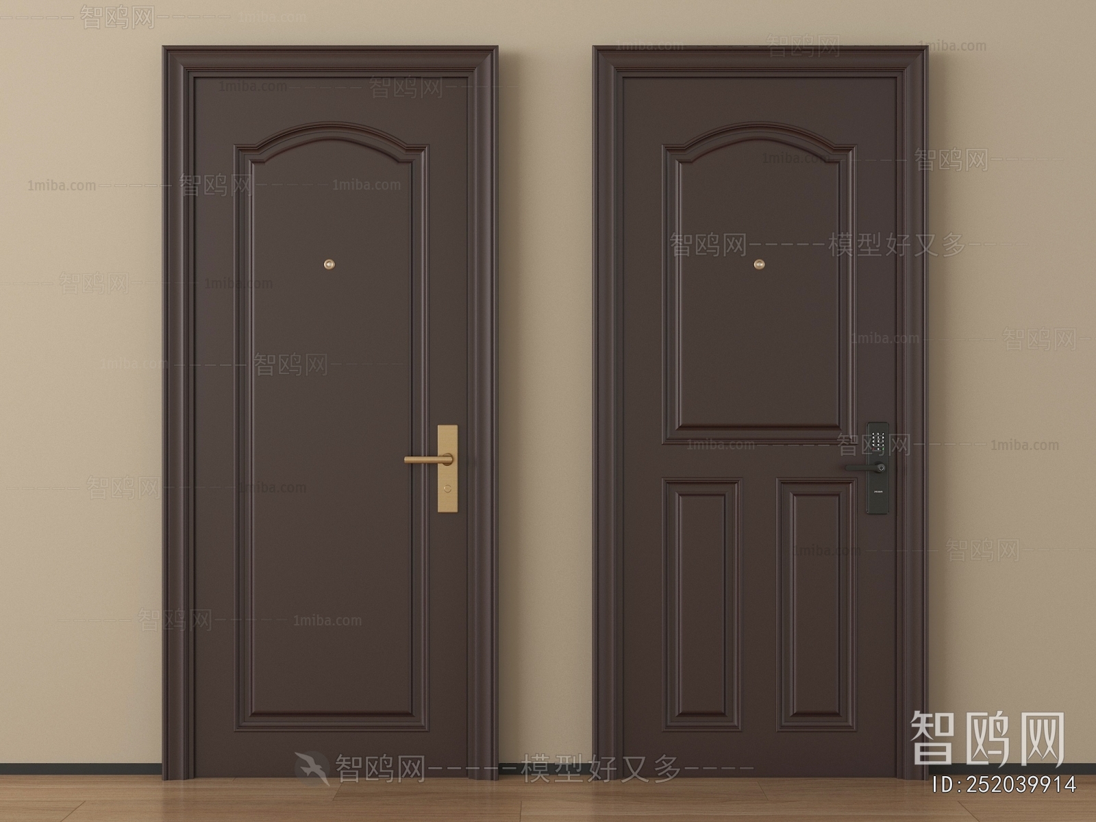 New Chinese Style Single Door