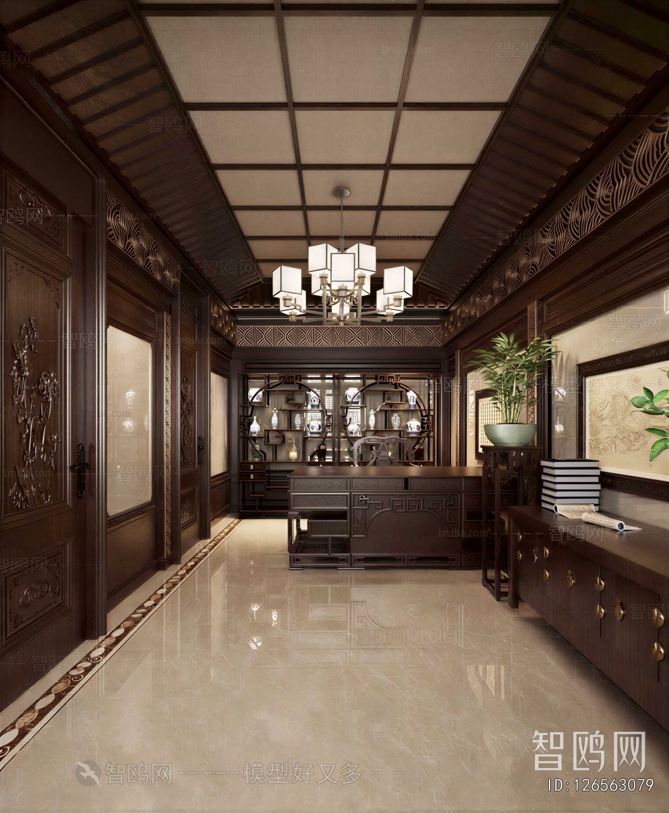 Chinese Style Study Space