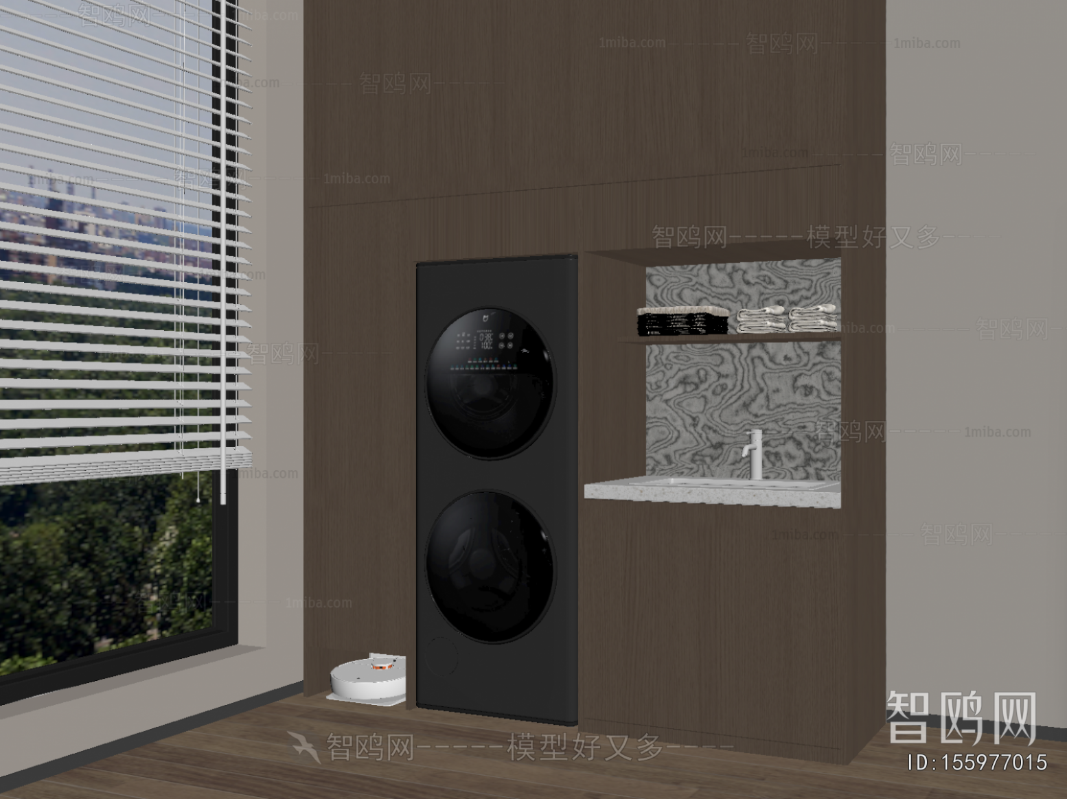 Modern Laundry Cabinet