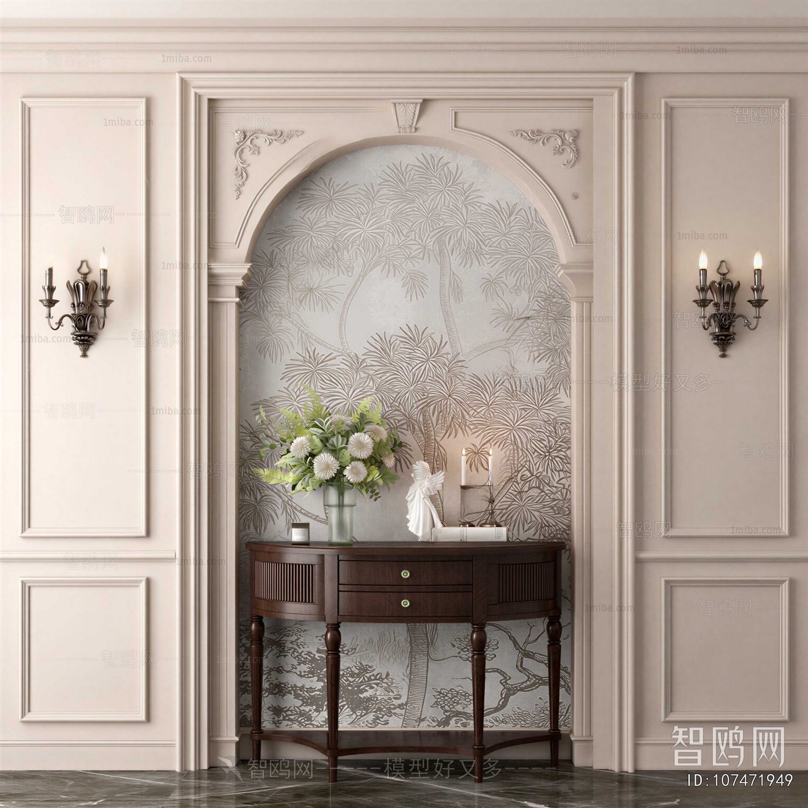 American Style Entrance Cabinet